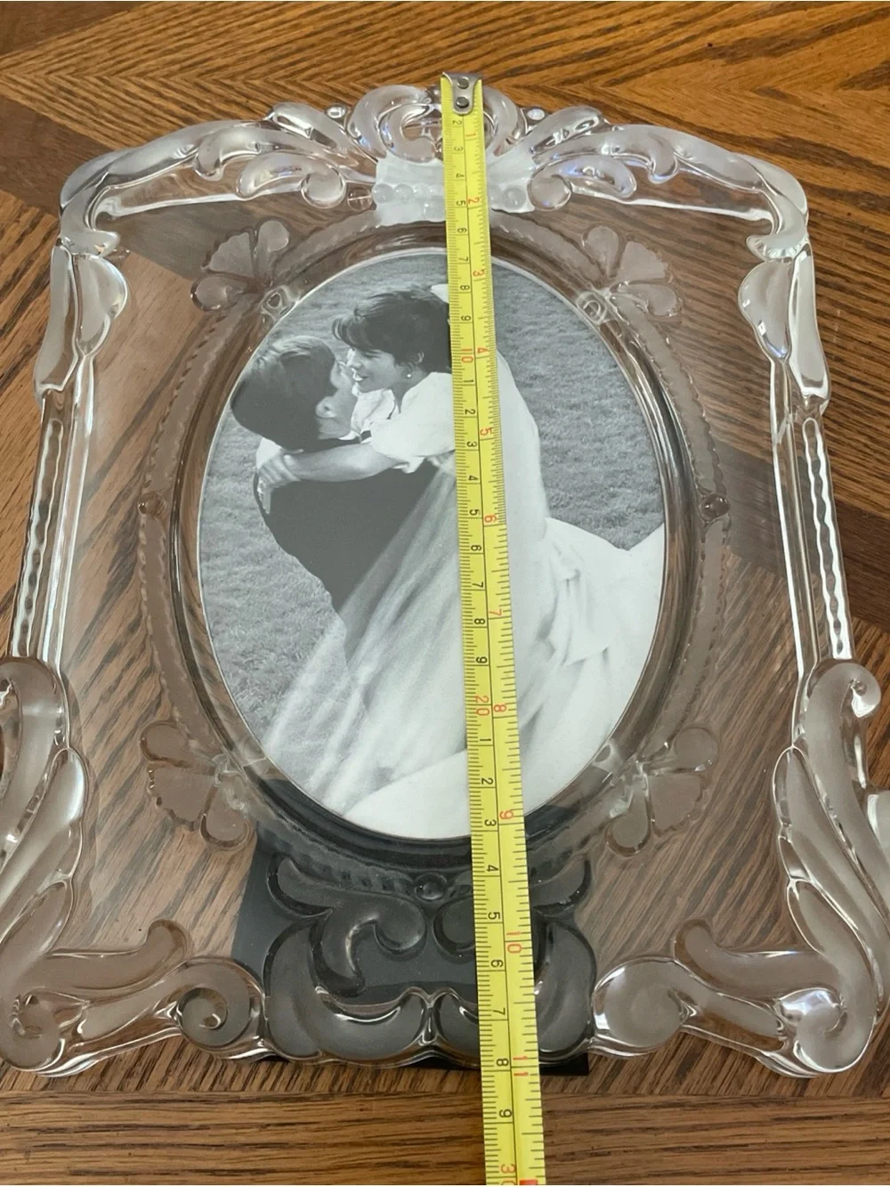 Mikasa “Princess” 5x7 Crystal Wedding Picture Frame Clear & Frosted. Germany NWT